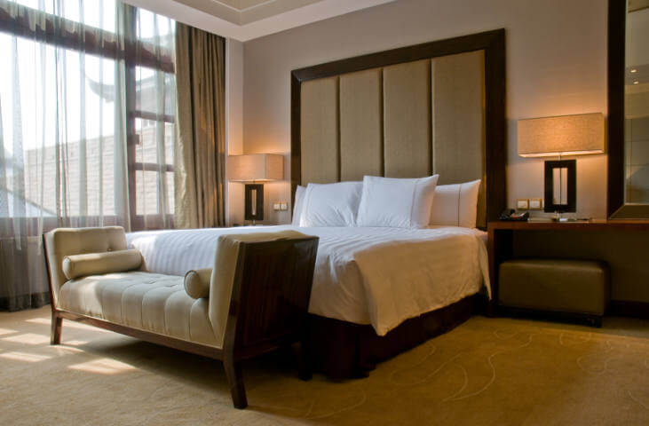 Bedroom of a elegant 5 star luxury hotel - Case Study Image