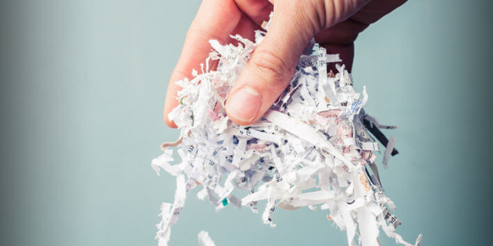 Paper shreddings