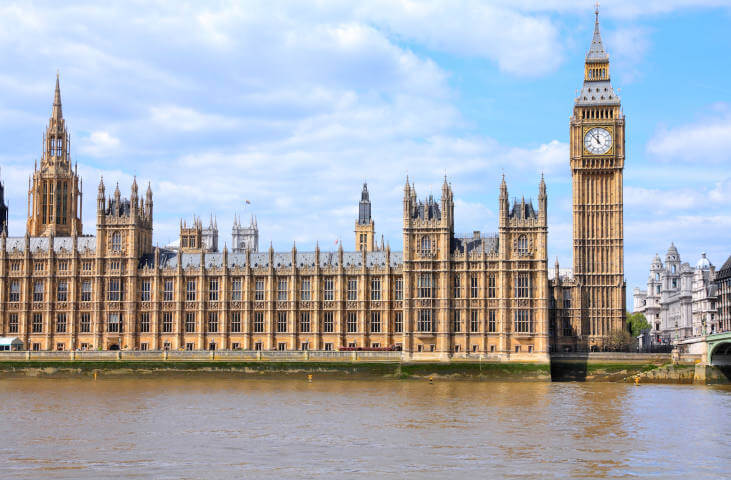 Palace of Westminster with Big Ben clock tower